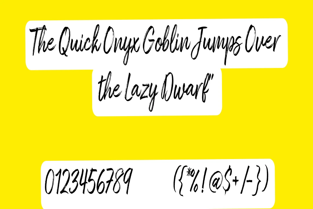 Amithen Brush Font