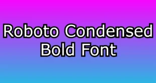 Roboto Condensed Bold Font
