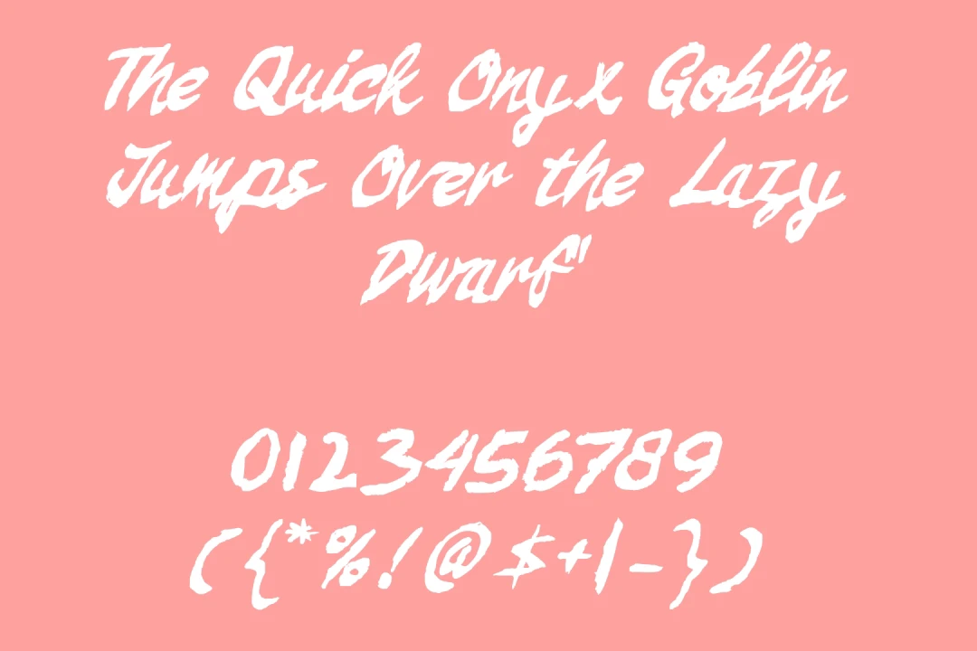 Tree Shoots Brush Font
