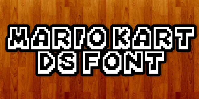 Mario Kart Ds Font