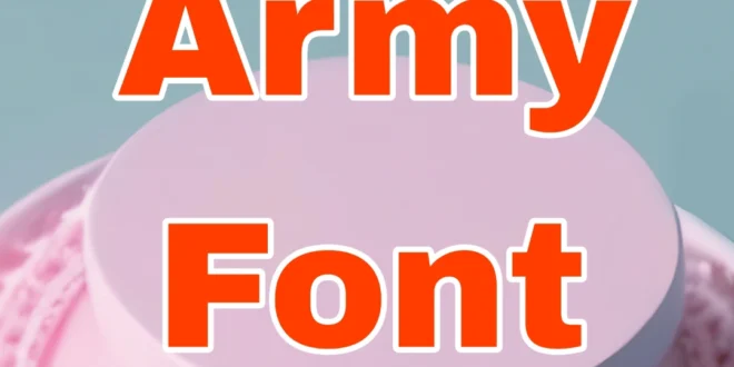 Army Font Feature Image