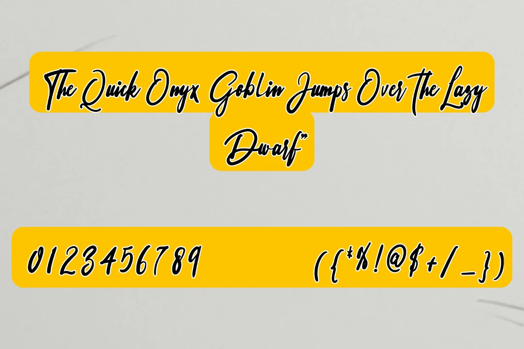 Signature Font View Image