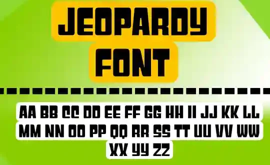 Jeopardy Font