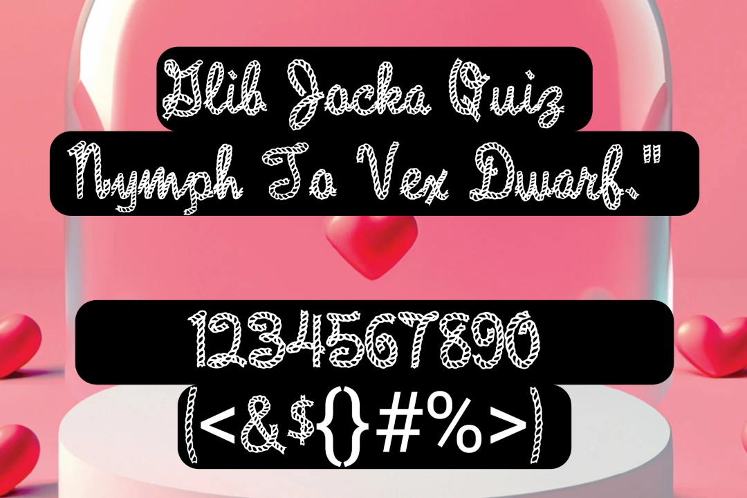 Rope Font View Image